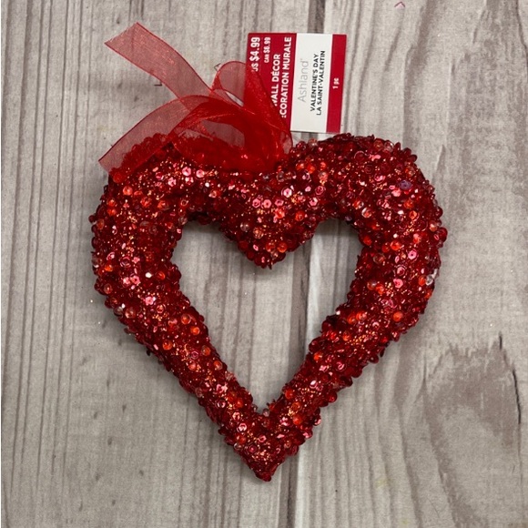 Ashland 3Pc Valentines Day Lot Kissing Booth Table Top Sign Heart Pick Red Heart - Picture 6 of 7